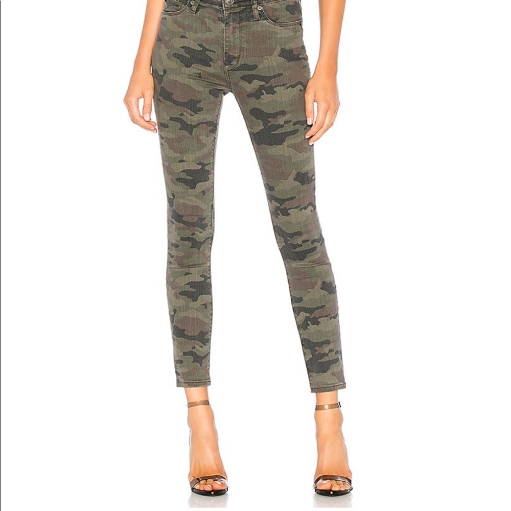 Hudson Barbara high waist skinny camo jeans